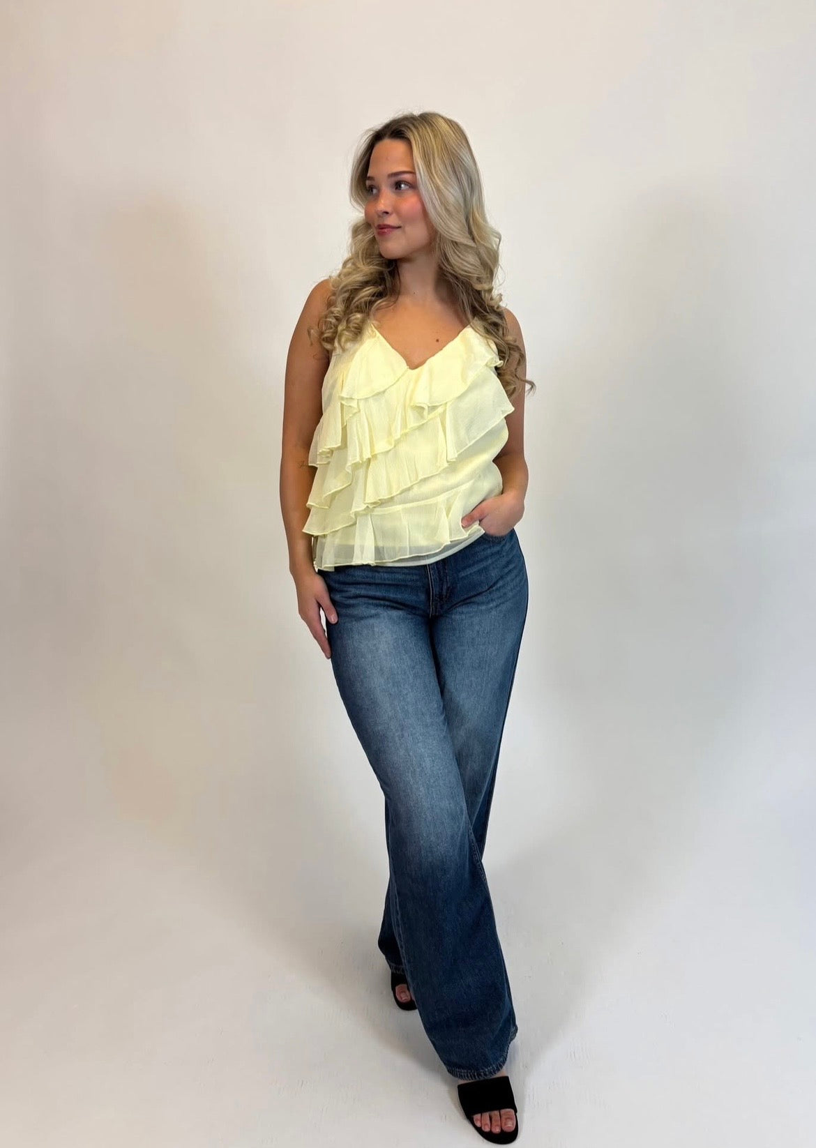 VILUNA Top - Pastel Yellow